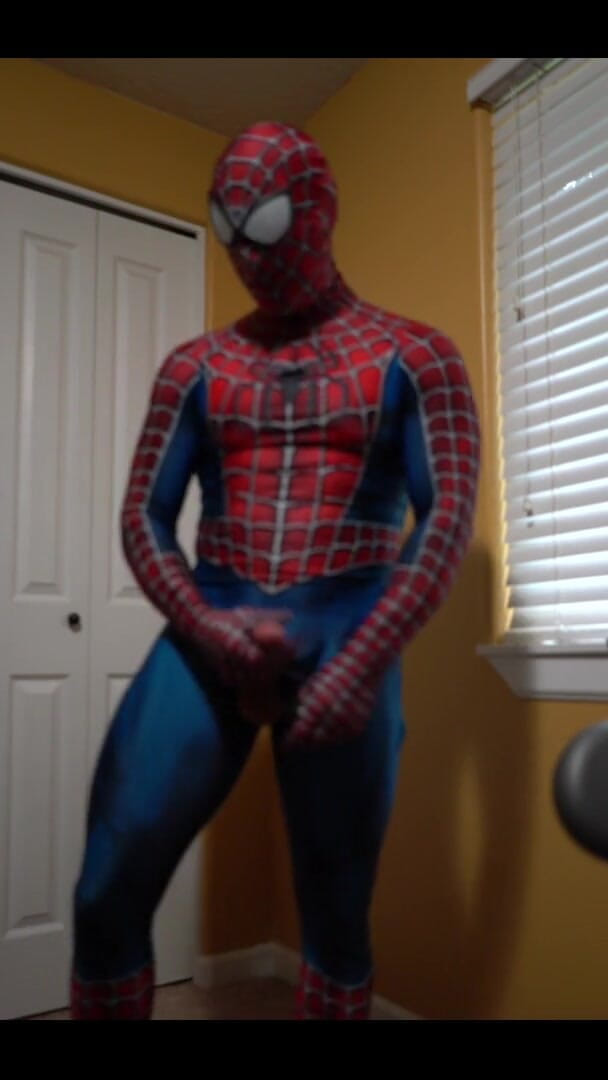Reese Rideout: Cumming in a Spider Man Costume