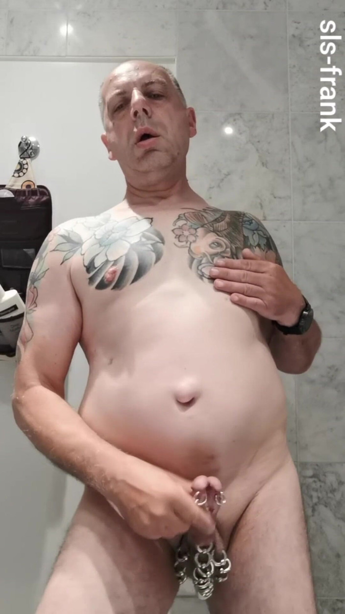 sls-frank: Sls-frank I Show You My Subincision Cock with Piercings and...