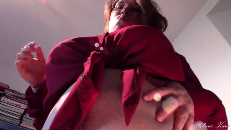 Melonie Kares: Giantess eats your donuts POV