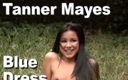 Picticon bondage and fetish: Tanner Mayes mavi elbiseli havuz kenarında işiyor