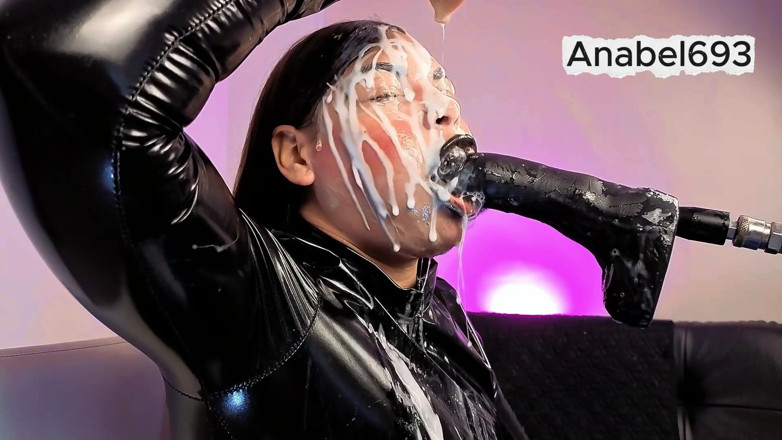 anabel693: A Demon Dressed in Latex, Latex Gloves, a Latex Suit,...