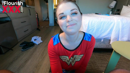 The Flourish XXX: Wonder woman catches her cheating man gets creampie - Anastasia Rose