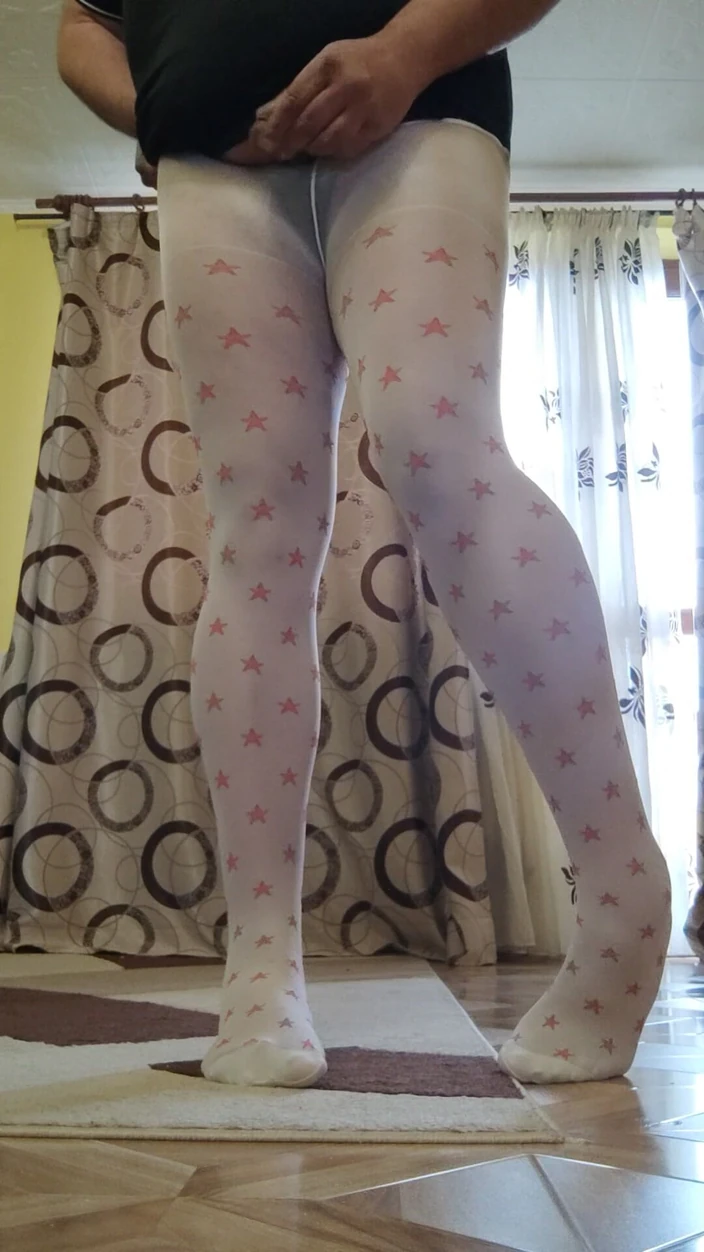 Pantyhosecouple123: Я втираю это в мои колготки, колготки, колготки, белые леггинсы