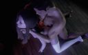 Wraith Futa: Demon Futa kliver in på ett par som knullar för...