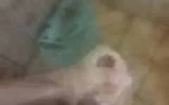 Cumming During the Shower, with a Nice Moan