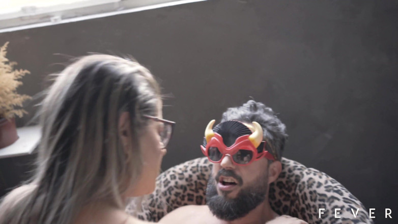 Fever Films: Old man fucks sexy teen and covers her boobs with...