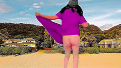 Kitty_Cross: Allegro sissy nasconde la faccia dietro l'orsacchiotto imbottito