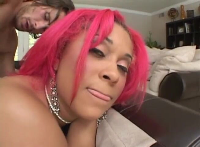 Get Your Fix: White cock meets rump shaking big brown goddess