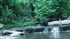 barenakedboy: Buigen bij de waterval, een klein privémoment proberen te sluipen ...