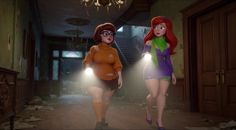 My night collection: Velma a Daphne se stávají úplně nahé ve strašidelném zámeckém duch...