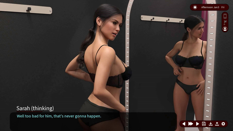 Dirty GamesXxX: Susurros de deseo: la hermosa esposa sexy en la tienda...