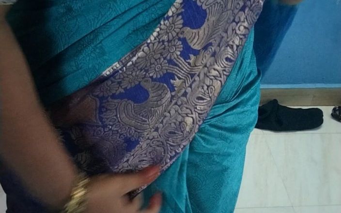 Tamil lesbian: Heißes sari-tragen