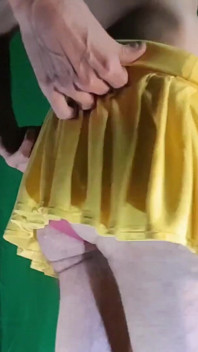 Yellow Miniskirt with Yellow Shorts