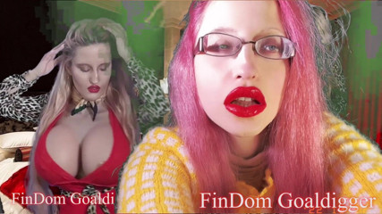 FinDom Goaldigger: Orange big lips transformation