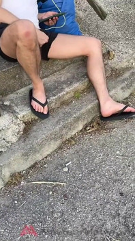 Amateur Straight Boy Lost a Bet He Has to Expose His Cock in the Street and Either Piss or Cum
