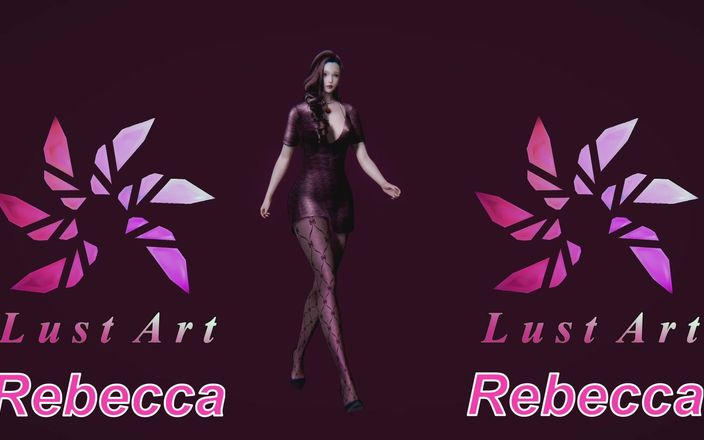 Lust art 3D: Sexy Rebecca pasarela