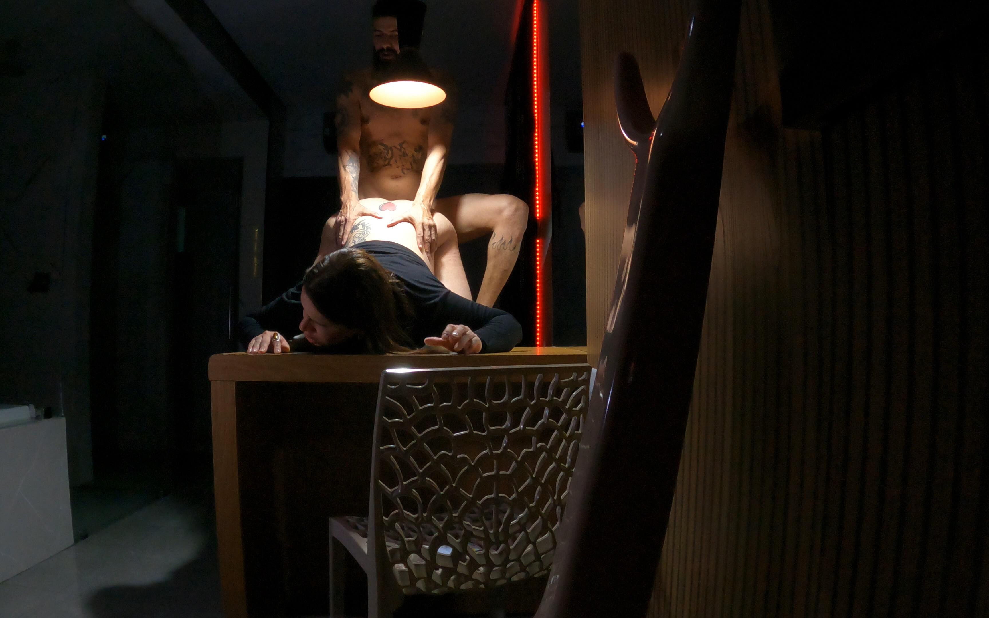 Fucking on the Table... Bonus VR - BeckhamCC Trans Collection