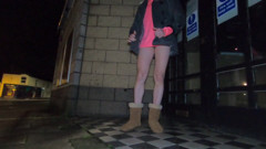 The Midnight Minx: Cumming on nightclub doorstep