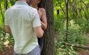 Serenity Cox: 人妻穿着瑜伽裤在公共森林里从两个男人那里得到两次内射