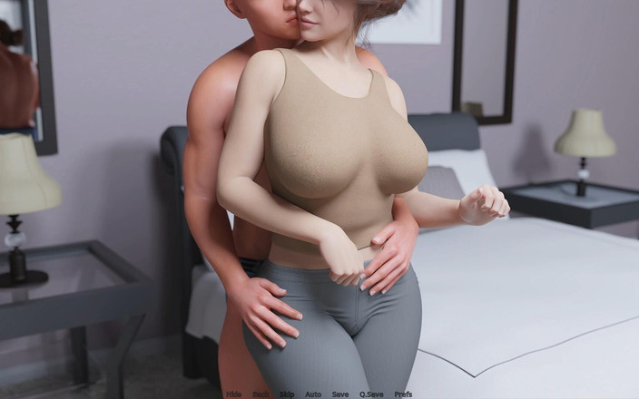 Adultgameplayvideos studio: 心脏问题 - 第5章 - amelie注意到john在涂抹润肤剂时隆起