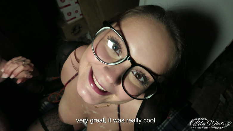 Lily White: Two Swingers Fuck Me in a Basement for Halloween