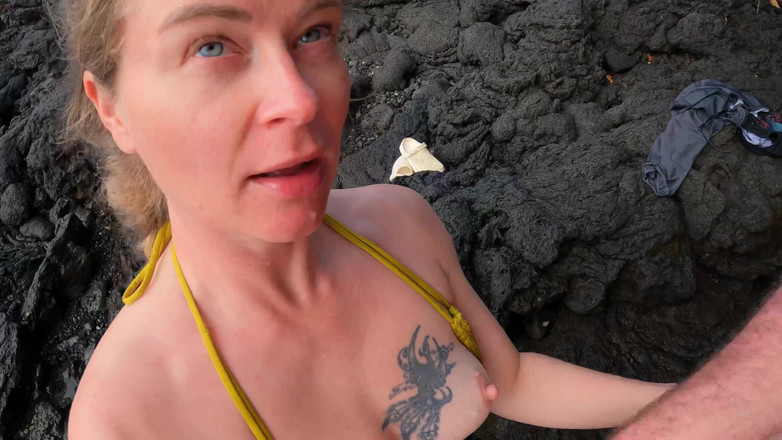 Jade Kink: Pipe Et Facial Amateur Rugueux Dans La Nature