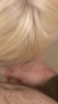 Charlize Danay swallows in front of a camera