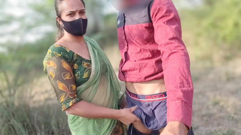 Fuckkkker: 印地语丛林视频博客，印度美丽的哥和姐夫在丛林中制作视频博客