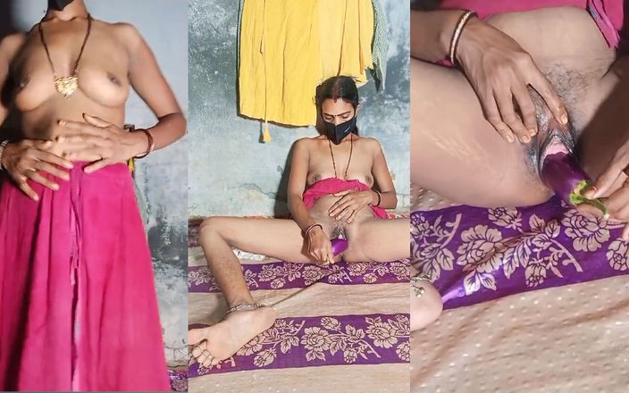 RadhaDevi: Bhabhi puso berenjena en su coño