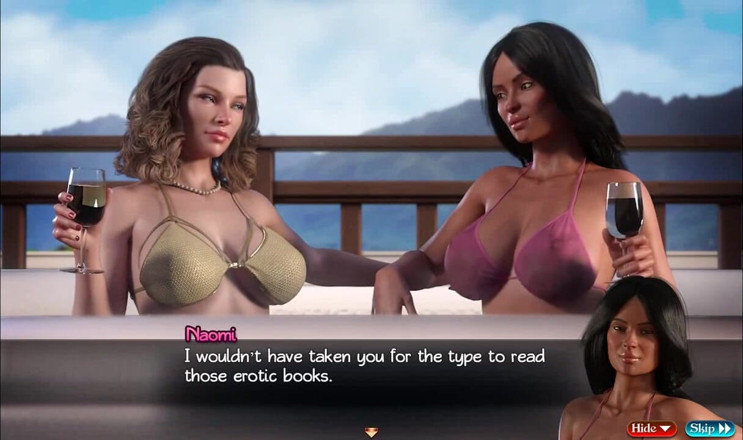 Dirty GamesXxX: Treasure of nadia: chico está viendo dos milf lesbianas con...