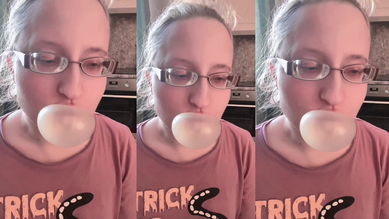 FinDom Goaldigger: Asmr 巨大的泡泡糖声音效果在耳机中听