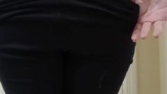 Just a Little Tease in My Leggings and Panties Before I Get in the Shower