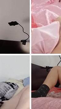 Amateur-mutter fingert muschi-orgasmus mit stöhnen. Brünette behaarte muschi, dicke titten, dicker arsch.