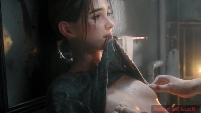 Game of Lust 3D: Gol Ellie Halo трах у ванній кімнаті та камшот