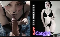 Tricking the Neko Slut Into Playing with Your Big Cock