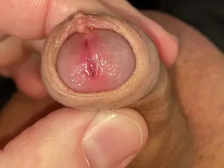 Foreskin Play Small Juicy Cock