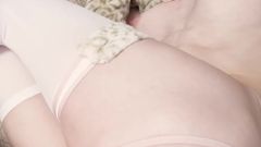 The Hottie Dressed up in a Cute Leopard Costume on Valentine's Day Received Her Gift Creampie