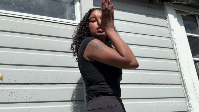 Goddess Luna Law: Lick My Muddy Feet Foot Fetish POV - Ebony Goddess Luna...
