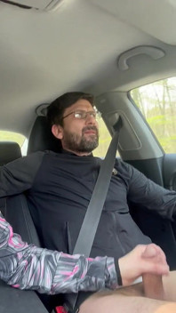 Abia aștepta - muie cu milf și labă în timp ce conducea - Sex în mașină publică Kingyordanov