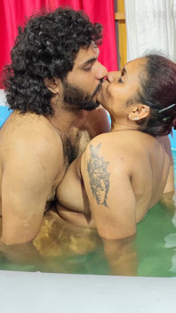 Hot Pool Romance with Boobs Press and Ass Romance