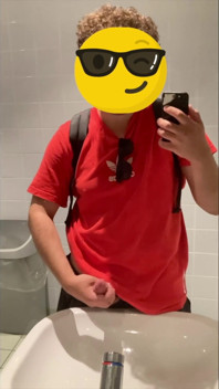Jacking off in Parking Lot Bathroom in Antwerp