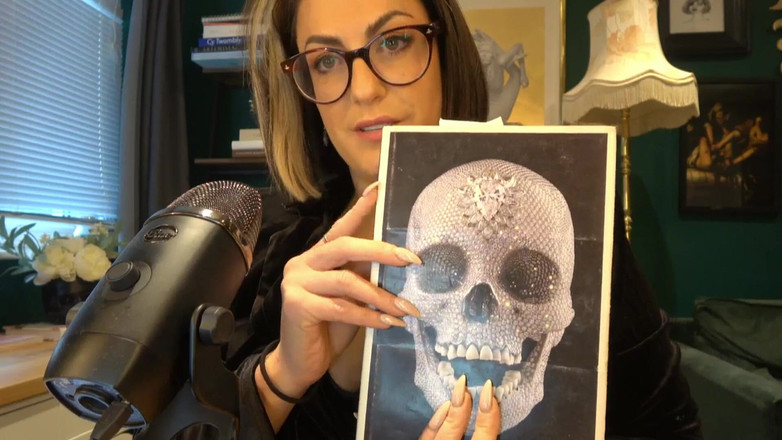Countess diamond: Art asmr - Damien Hirst's "भगवान के प्यार के लिए" मूर्तिकला