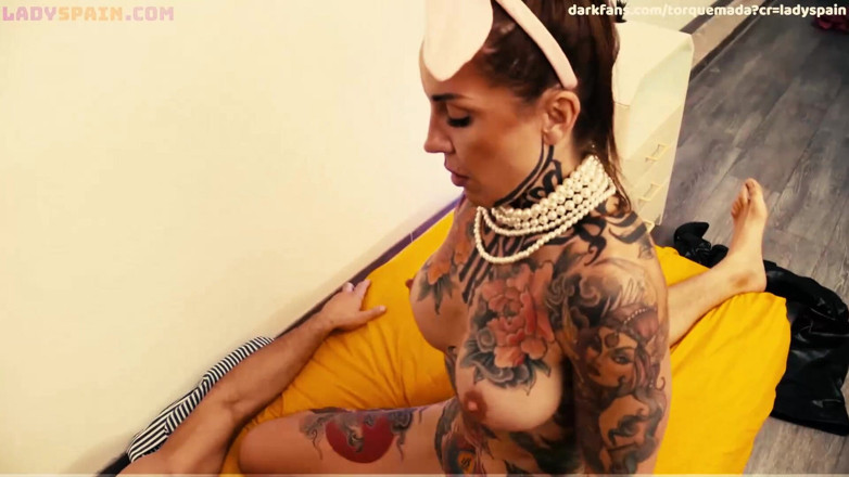 Lady Spain: This Tattooed Mature Bunny Seeks to Be Fucked Bareback in...