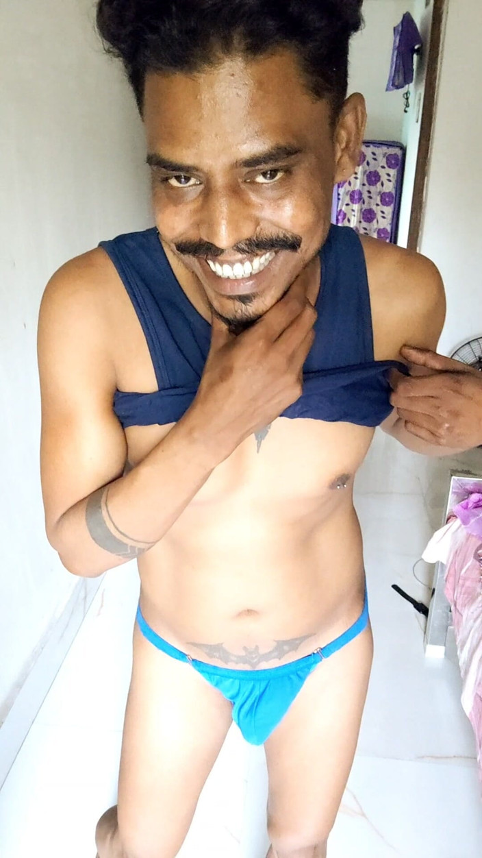 Alick Das: Hard Cock in Wet Briefs