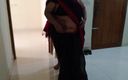 Aria Mia: Hijastro follando mientras usa tía caliente tamil en sari para...