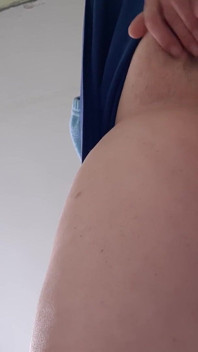 MILF in a Miniskirt Masturbates at Work