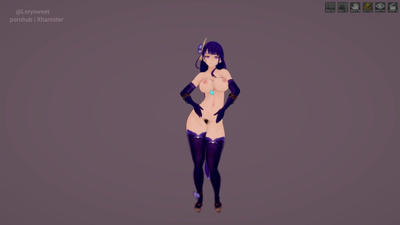 Lorysweet: Busty Raiden Shogun Phut Hon Sexy Dance Hentai Animacja