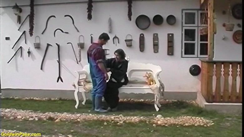 Goldwin pass: Hairy 84 years old granny gets rough outdoor fucked by her...