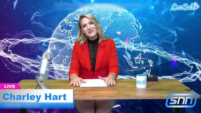 CamSoda: Hot MILF News Anchor Reads the News While Riding a...