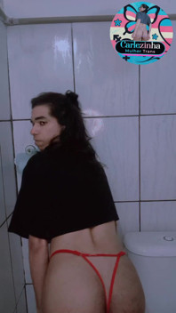 Carles - Slutty Trans Woman Masturbating Cock with Desire, Moaning Like Slut